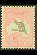 1931-36 10s Grey And Pink Kangaroo, SG 136, Very Fine Mint, Well Centred. For More Images, Please Visit Http://www.sanda - Altri & Non Classificati