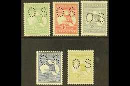 OFFICIALS 1914 First Watermark Perf Small 'OS' Set Complete To 3d, SG O16/O20, Never Hinged Mint (5 Stamps) For More Ima - Altri & Non Classificati