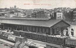 34-BEZIERS- PANORAMA , PRIS DE LA GARE - Beziers