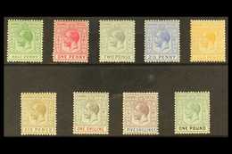 1912-19 KGV Definitive Set, SG 81/89, Very Fine Mint (9 Stamps) For More Images, Please Visit Http://www.sandafayre.com/ - Other & Unclassified