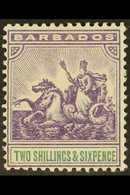 1903 2s.6d Violet And Green, SG 115, Fine Mint. For More Images, Please Visit Http://www.sandafayre.com/itemdetails.aspx - Barbados (...-1966)