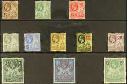 1912-16 KGV Definitive Set, SG 170/180, Fine Mint (11 Stamps) For More Images, Please Visit Http://www.sandafayre.com/it - Barbades (...-1966)