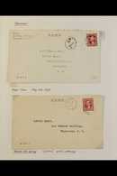 OFFICIALS Group Of 15 Geo VI And QEII Perfin Or "G" Franked Official Mail Including 1939 13c Pictorial "OHMS" Perfin On  - Sonstige & Ohne Zuordnung