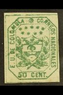 1863 50c Green, Sc 29 (SG 25), Very Fine Mint. For More Images, Please Visit Http://www.sandafayre.com/itemdetails.aspx? - Colombia