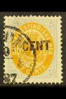 1887 1c On 7c Yellow-ochre & Slate-lilac Surcharge (Facit 23a, SG 36), Fine Cds Used For More Images, Please Visit Http: - Danish West Indies