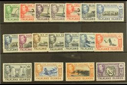 1938-50 Complete King George VI Definitive Set, SG 146/163, Very Fine Mint. (18 Stamps) For More Images, Please Visit Ht - Falkland