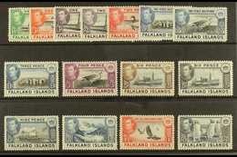 1938-50 Definitive Set Complete To 2s6d, SG 146/160, Fine Mint. (15 Stamps) For More Images, Please Visit Http://www.san - Falkland