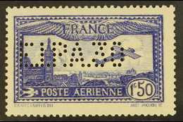 1930 1f50 Blue "ELPA30" AIR POST Perfin, Yv 6c, Very Lightly Hinged Mint With The Faintest Of Hinge Mark. Lovely! For Mo - Autres & Non Classés