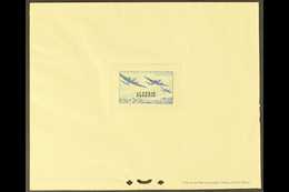 ALGERIA 1945 1.50f+3.50f Grey-blue Aircraft Airmen & Dependents' Fund (SG 249, Yvert 245) EPREUVE DE LUXE With "R F" Ove - Altri & Non Classificati