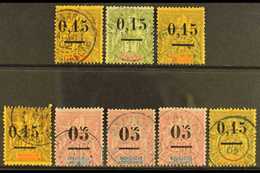 MADAGASCAR POSTMARKS ON 1902 SURCHARGES - Small Range Used At Various Locations, We See Tananarive, Tamatave, Vatomandry - Autres & Non Classés