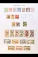 MARTINIQUE 1899-1935 Extensive Mint And Used Collection With Many Complete Sets And Better Items Including 1899 New Colo - Autres & Non Classés