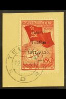 TELSIAI (TELSCHEN) 1941 80k Bright Scarlet & Carmine-red North Pole Flight With "Laisvi Telsiai" Local Overprint Type I, - Other & Unclassified