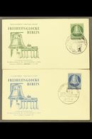1953 10pf Green & 30pf Blue Freedom Bell (Michel 102 & 104), Very Fine Used On Illustrated Unaddressed First Day Covers, - Other & Unclassified