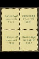 1922-23 SAORSTAT 6d Reddish Purple, SG 60, Fine Mint Block Of Four Showing Full Offset Of Overprint. For More Images, Pl - Sonstige & Ohne Zuordnung