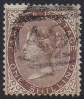 1873 1s Dull Brown With "$" FOR "S" VARIETY, SG 13, Fine Used. For More Images, Please Visit Http://www.sandafayre.com/i - Jamaïque (...-1961)