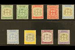 1905-11 Arms Of Jamaica MCA Wmk Set, 37/45, Fine Mint (9 Stamps) For More Images, Please Visit Http://www.sandafayre.com - Jamaïque (...-1961)