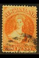1862 1d Orange Vermilion, Wmk Large Star, Perf 13, SG 68, Fine Used, Neat Cancel. For More Images, Please Visit Http://w - Altri & Non Classificati