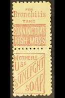 1882-1900 5d Olive Black (brown Purple Adverts), SG 223a, Se-tenant Vertical Pair With Bonningtons Irish Moss Advert (to - Sonstige & Ohne Zuordnung