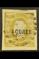 AZORES 1868-70 20r Bistre Imperf With 4 Large Margins, SG 3, Very Fine Used For More Images, Please Visit Http://www.san - Sonstige & Ohne Zuordnung