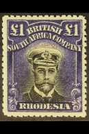 1913-19 £1 Black & (very) Deep Violet, Die III, Perf.14, SG 279b, Very Fine Mint. For More Images, Please Visit Http://w - Sonstige & Ohne Zuordnung