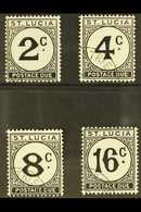 POSTAGE DUES 1949-52 Chalky Paper Complete Set, SG D7a/10a, Very Fine Cds Used, Very Fresh. (4 Stamps) For More Images,  - Ste Lucie (...-1978)