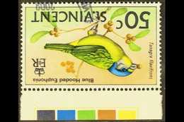1970-71 50c Bird WATERMARK INVERTED Variety, SG 297w, Very Fine Cds Used Marginal Example, Scarce. For More Images, Plea - St.Vincent (...-1979)
