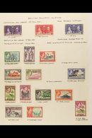 1937-52 COMPLETE FINE MINT KGVI COLLECTION On Album Pages. A Complete Basic Postal Issues Collection, SG 57/80, Plus 194 - British Solomon Islands (...-1978)