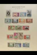 1956-63 NHM COLLECTION. Coronation & First Pictorial Definitive Set On A Printed Page, SG 81/96, Never Hinged Mint (18 S - Salomonen (...-1978)