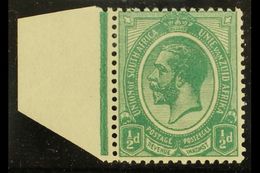 1913-24 ½d DARK MOSSY GREEN, SACC 2e, Never Hinged Mint, Certificate Accompanies, States "...a Nibbled Perforation In It - Ohne Zuordnung