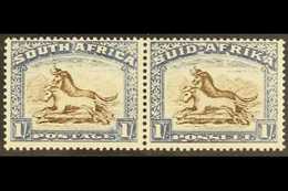 1933-48 1s Brown And Chalky Blue With WEAK SHADING ON MOUNTAIN Variety On The English Stamp, SG 62 Var, Never Hinged Min - Unclassified