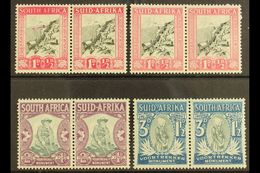 UNION VARIETIES 1933-6 Voortrekker Memorial Fund, 1d+½d With Comet Flaw, 1d+½d With Broken Inner Frame And Line Through  - Ohne Zuordnung