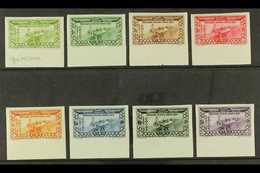 1937 Paris Exposition Airmail Complete Imperforate Set, Yvert 70/77, Very Fine Mint Lower Marginal Examples. (8 Stamps)  - Syrie