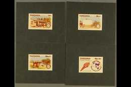 1980 Rotary International Complete Set (SG 278/81) Of Colour Stamp-size IMPERF PHOTO PROOFS Mounted On Cards. Very Fine  - Tansania (1964-...)