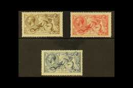 1918-19 Bradbury Seahorses Set, SG 413a-417, Lightly Hinged Mint With Fresh Appearance, The 5s With Perf Faults At Foot. - Unclassified
