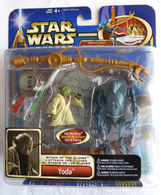 STAR WARS 2002 BLISTER ATTACK OF THE CLONE  FIGURINE YODA Sers Toi De La Force Blister US - Episode II