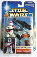 STAR WARS 2002 BLISTER ATTACK OF THE CLONE FIGURINE  CLONE TROOPER WITH FIRING TRIPOD CANNON (1) Blister US - Episodio II