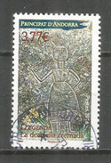 La Donzella Cremada, Sculpture Ancienne Sur Pierre Au Village D'Ordino. Un Timbre Oblitéré, Oblit.ronde. (Haute Faciale) - Used Stamps