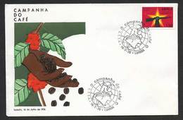 Angola Cachet Commémoratif  Campagne De Production De Café 1976 Commemorative Postmark Coffee Production Campaign 1976 - Agriculture