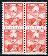 GROELANDIA, REY CHRISTIAN X, 15 ØRE - Used Stamps