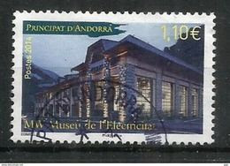 Musée De L'Electricité à Andorre. émission 2014 , Un Timbre Oblitéré, 1 ère Qualité, Cachet Rond - Used Stamps