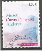 Nouveau Musée Carmen Thyssen En Andorre. Un Timbre Oblitéré, 1 ère Qualité. Année 2017 - Used Stamps