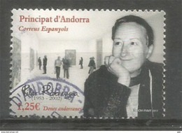 GALERÍA DE ARTE PILAR RIBERAYGUA.ANDORRA, Timbre Oblitéré, 1 ère Qualité. Haute Faciale 2017.AND.ESP - Used Stamps