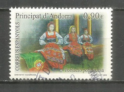 Communauté Portugaise D'Andorre, Un Timbre Oblitéré, 1 ère Qualité, Cachet Rond - Gebraucht