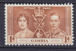 Gambia 1937 Mi. 120    1p. GVI. Coronation MNH** - Gambia (...-1964)