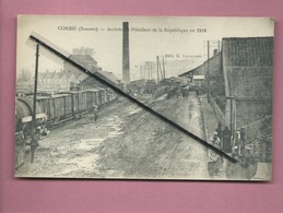 Delcampe - CPA - Corbie - (Somme) - Arrivée Du Président De La République En 1916 (gare,train, Locomotive) - Corbie