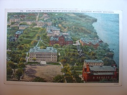 CPA USA - AIRPLANE VIEW SHOWING PART OF STATE UNIVERSITY BUILDINGS MADISON WISCONSIN - UNIVERSITE - Madison
