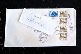 LETTRE ROUMANIE ROMANIA ROMANA YT SERIE HOTEL AUBERGE 3969 ET 3975 - Cartas & Documentos