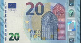 EURO 20  ITALIA SD S016  "32"  DRAGHI  UNC - 20 Euro
