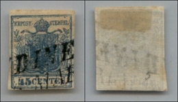 20024 ANTICHI STATI - LOMBARDO VENETO - 1850 - 45 Cent Azzurro (10) - I Tipo - Usato (80) - Autres & Non Classés