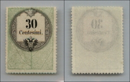 20080 ANTICHI STATI - LOMBARDO VENETO - Marche Da Bollo - 1854 - 30 Cent (8 Marche Da Bollo) - Nuovo Senza Gomma (10) - Altri & Non Classificati